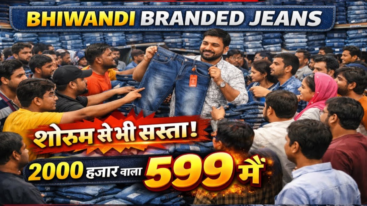 Eid Offer 💥 Branded Jeans 70% OFF | Bhiwandi Me Sabse Sasti! bhiwandi Vlog / cheapest shop 