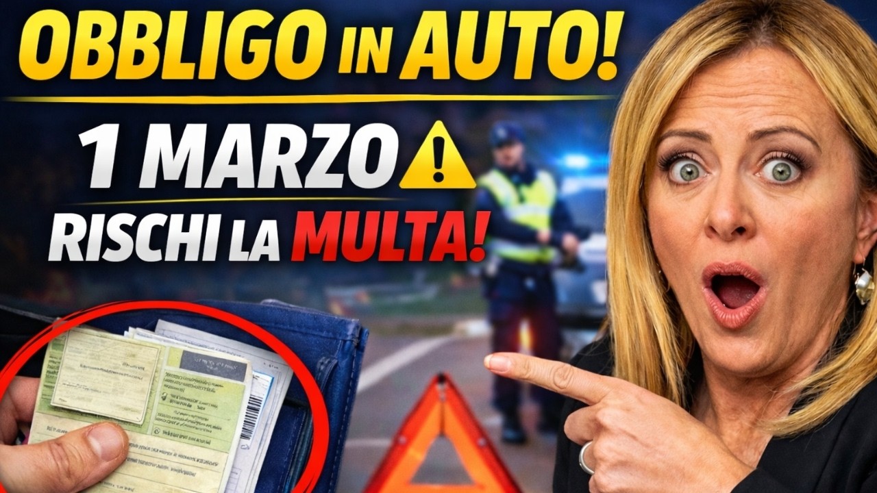 1 marzo: Gli Automobilisti Italiani DEVONO Avere Questo in Auto o Rischiano una Multa! – INPS