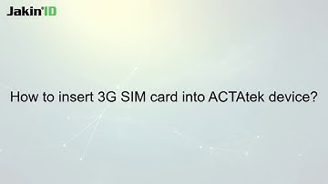 How to insert the 3G/4G SIM card into an ACTAtek device?
