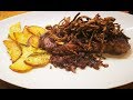 Zwiebelrostbraten zubereitet