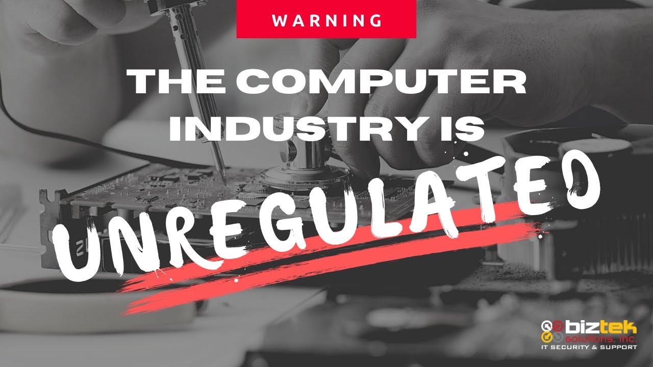 THE COMPUTER INDUSTRY IS UNREGULATED IT S AFFECTING YOU YouTube
