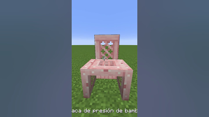 Minecraft como hacer silla de Barbie #shorts