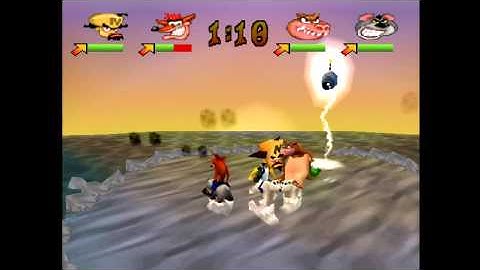 Crash Bash - Polar Panic Crystal (Co-op with PR)