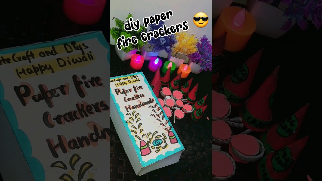 Handmade paper fire crackers 🎆🎆🎇💣