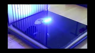 Cabbage Cop on Black Acrylic | xTool F2 Standard IR Laser Engraving