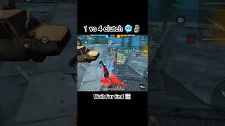Solo Vs Squad  Epic 1v4 Clutchfreefireclutchmovementsfreefireclipstrending viralshortsfeed