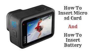 How To Insert a MicroSD Card into your GoPro Hero 10
