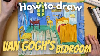 How to Draw Vincent Van Gogh’s Bedroom | For kids, teens & teachers