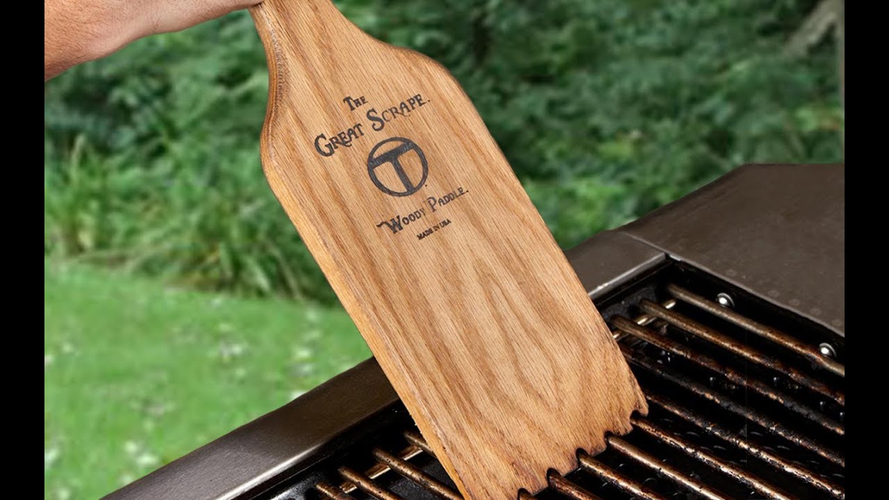 The Great Scrape Woody 12-Inch Wood BBQ Cleaning Tool : BBQGuys