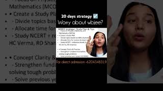 20 day strategy wbjee 2025#ytshorts #youtubeshorts #wbjee #exam #trending #viralshort #wbjeetips