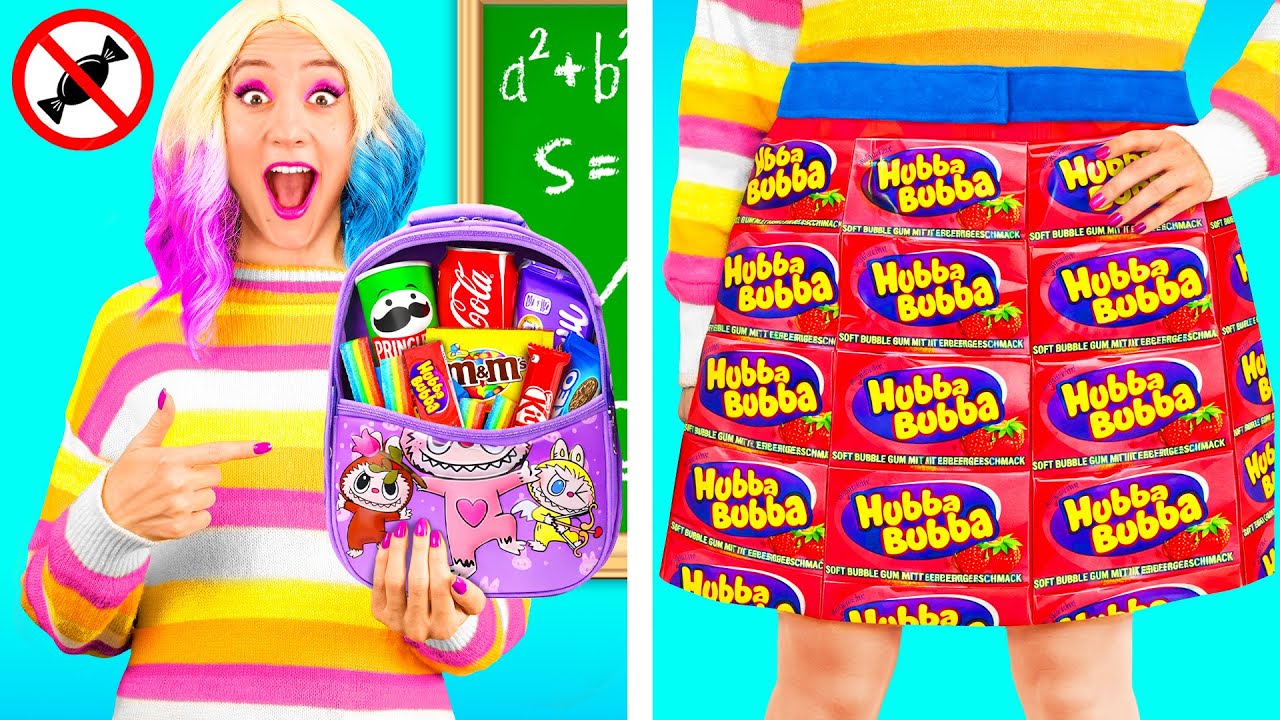 Как Пронести Сладости в Класс с Уэнсдей Аддамс | Война Пранков