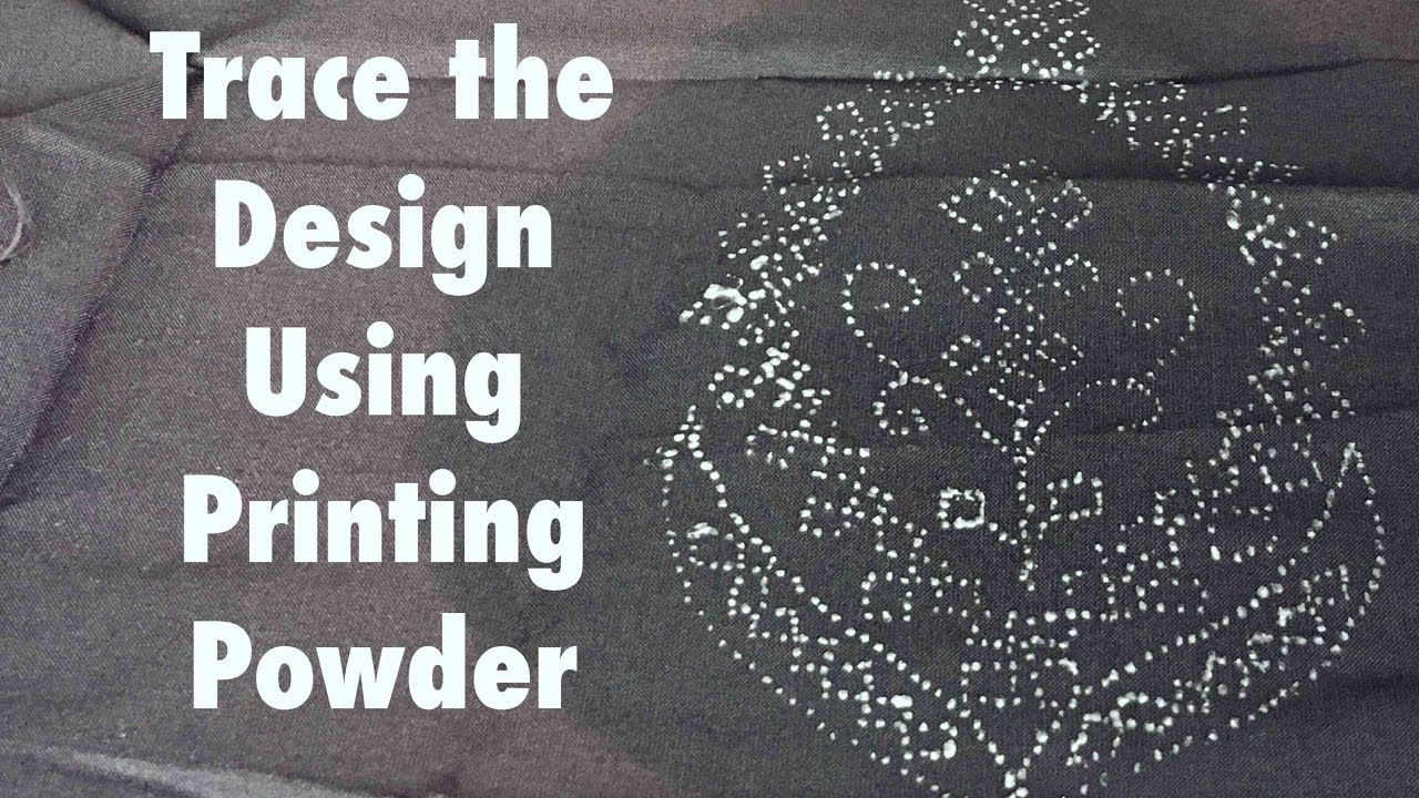 Trace the design using printing powder|#lawanprakash