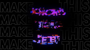 Make Hi-Tech Glitch Text Animation in After Effects - After Effects Tutorial - No Plugins