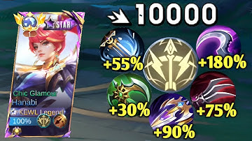 OMG😱!! HANABI HIGH DAMAGE BUILD VOLLEDIG KAPOT!! TOP 1 GLOBALE HANABI-MLBB (Moet je proberen)