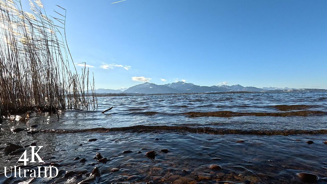 Relaxing Lake Waves 🌊 Calm Nature | Entspannende Wellen am Seeufer