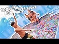 100,000 SUBSCRIBERS WATER BALLOONS POOL PARTY || ZURU BUNCH O BALLOONS