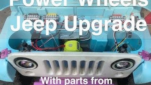 Power Wheels Jeep Upgrade with parts from MLToys