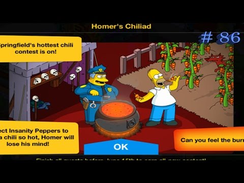 The Simpsons Tap Out #86 Chili Cook Off Mini Event