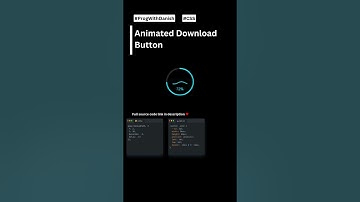 Animated Download Button #coding #learnhtml5andcss3