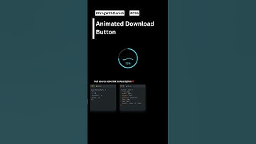 Animated Download Button #coding #learnhtml5andcss3