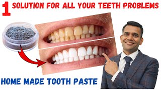 Just 1 Solution for All Your Teeth problems| Remove Plague and Whiten Your Teeth At Home