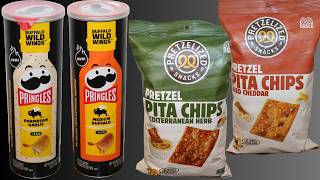 Details Pringles Buffalo Wild Wings: Parmesan Garlic & Buffalo, Pretzelized Snacks Mediterranean & Cheddar Guide