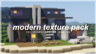Modern texture pack for mcpe | simple &amp; aesthetic