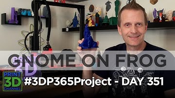 #3DP365Project – Day 351 – Gnome On Frog Remix by @Kijaidesign