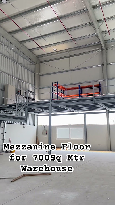 Mezzanine Floor for 700Sq Meter Warehouse #steel #mezzanine #floor #warehouse #usa #bolt #strong