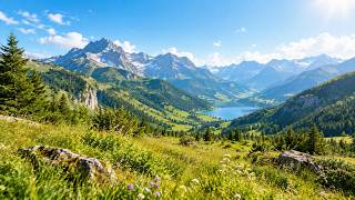 Mindful Meditation | Idyllische Berglandschaft | Binaurale Beats & Alpha-Waves Soundscape | 3 h