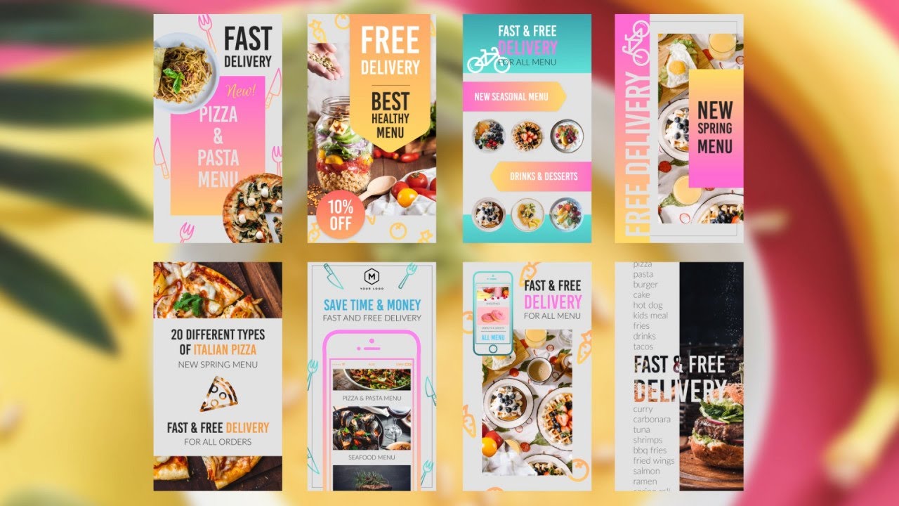 Food Delivery Stories Pack 571944 YouTube food-delivery-stories-pack-571944-youtube