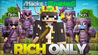 I Hacked Into 'RICH ONLY' Minecraft Server!