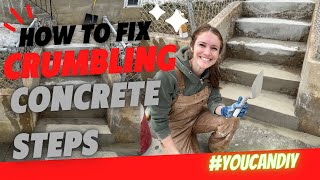 How to Fix Crumbling Concrete/Cement Steps