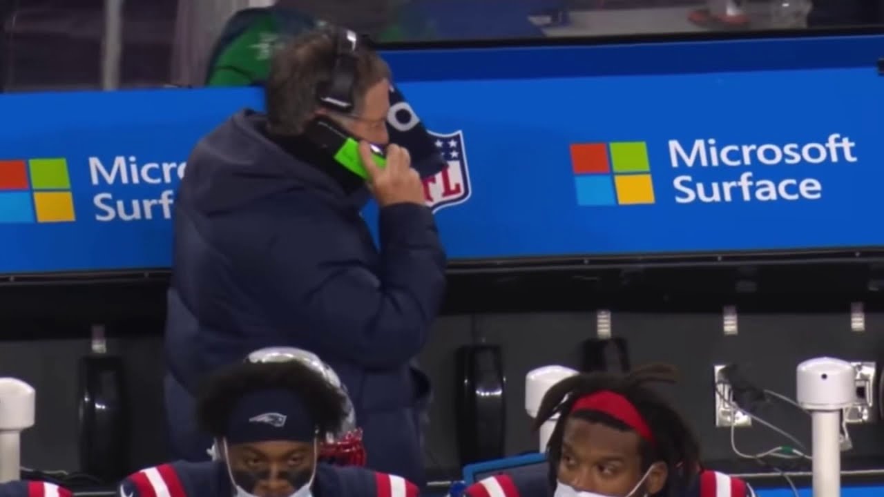 Bill Belichick Throws Phone YouTube