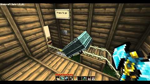 Minecraft: Train Station With Beta 1.5 Booster / Detector Tracks HD - Updated - With Download