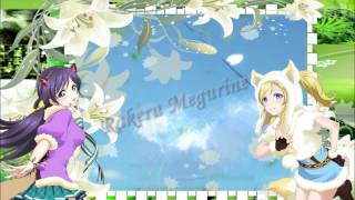 Video thumbnail of "Garasu no Hanazono- Eri Ayase Nozomi Tojo"