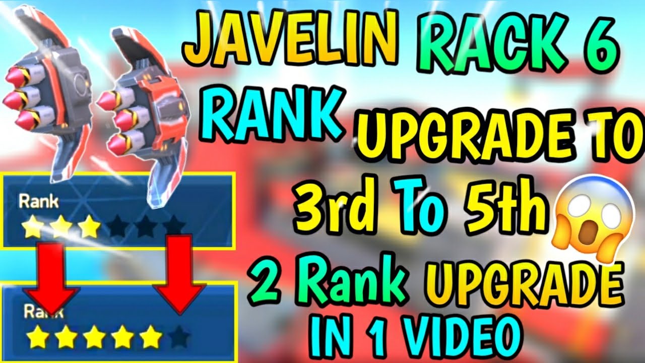 JAVELIN RACK 6 RANK UPGRADE TO 3rd To 5th Rank 😱😱 2 RANK UPGRADE IN 1 ...