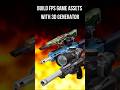 ⚠️ These FPS Assets Weren’t Modeled by Hand #gamedev #3dgamedevelopment #blendergameengine