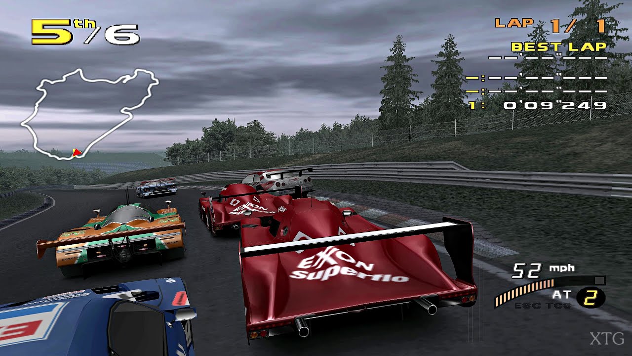 Enthusia Professional Racing - Toyota GT-ONE Race Car PS2 Gameplay