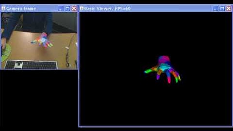 Tracking the 3-D pose and configuration of the hand