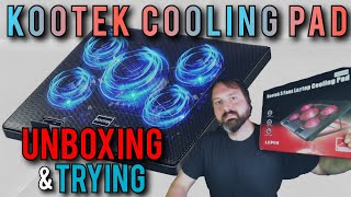 Kootek Laptop Cooling Pad Unboxing &amp; Trying