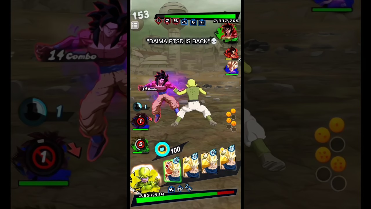 "Посттравматическое стрессовое расстройство у Даимы вернулось 💀" (Dragon Ball Legends) 