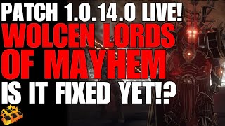WOLCEN LORDS OF MAYHEM PATCH 1.0.14.0! IS IT FIXED YET!? WOLCEN GAMEPLAY!!! MY REVIEW!!!! :-)