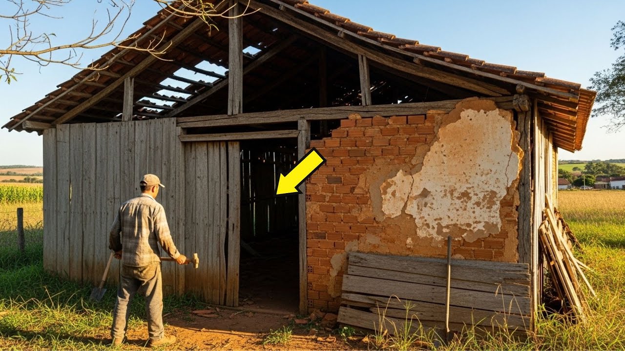 Agricultor Pobre Reformava um Barracão Velho — Até Descobrir um Cofre Que Mudou Sua Vida!