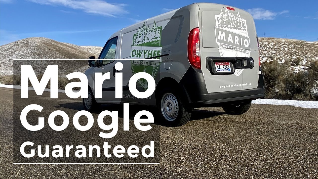 Mario's New Owyhee Environmental Service Van & Custom Wrap Thanks