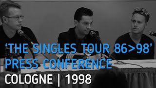 Depeche Mode | The Singles Tour 86-98 - Press Conference | Cologne 1998 (TV raw material)