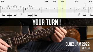 Virtual Blues Jam - With Guitar Pro Tabs - Florent Passamonti