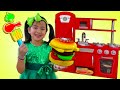 Jannie Pretend Play Cooking with Toy Kitchen| Food Toys | Juguetes de Cocina