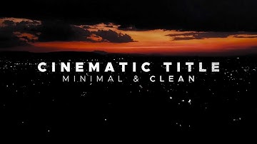 Easy Cinematic Title Intro in Filmora | Cinematic Title in Filmora X #madewithfilmora