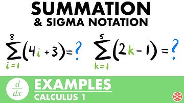 Summation and Sigma Notation Examples | Calculus - JK Math